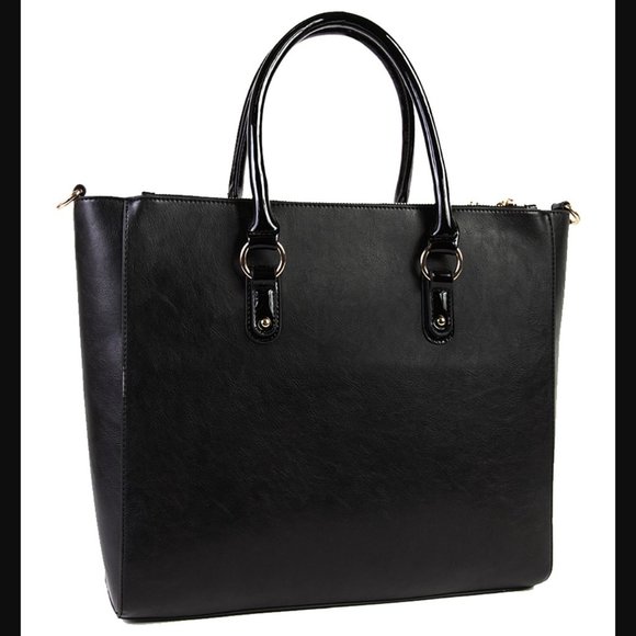 Nicole Lee Black Animal Print Tote Bag - Picture 2 of 14